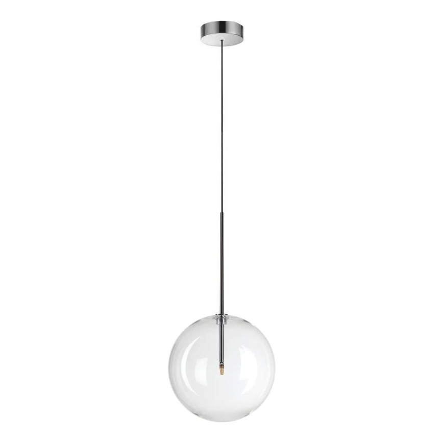 Ideal Lux - LED Lestenec na vrvici EQUINOXE 1xG4/2W/230V pr. 25 cm sijajni krom/prozorna
