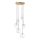 Ideal Lux - LED Lestenec na vrvici EQUINOXE 6xG4/2W/230V pr. 65 cm medenina/prozorna