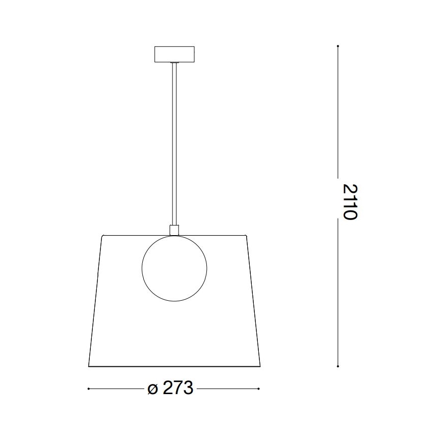 Ideal Lux - LED Lestenec na vrvici FADE 1xG9/3W/230V pr. 27,3 cm baker/dimna