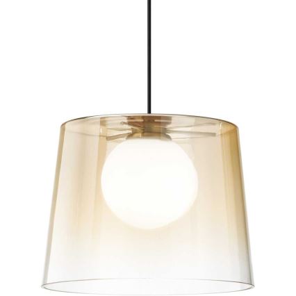 Ideal Lux - LED Lestenec na vrvici FADE 1xG9/3W/230V pr. 27,3 cm zlata/dimna