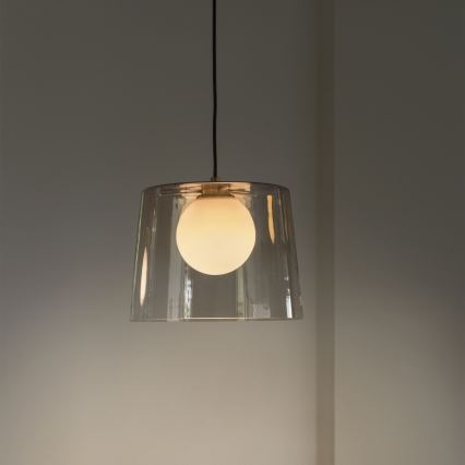 Ideal Lux - LED Lestenec na vrvici FADE 1xG9/3W/230V pr. 27,3 cm zlata/dimna