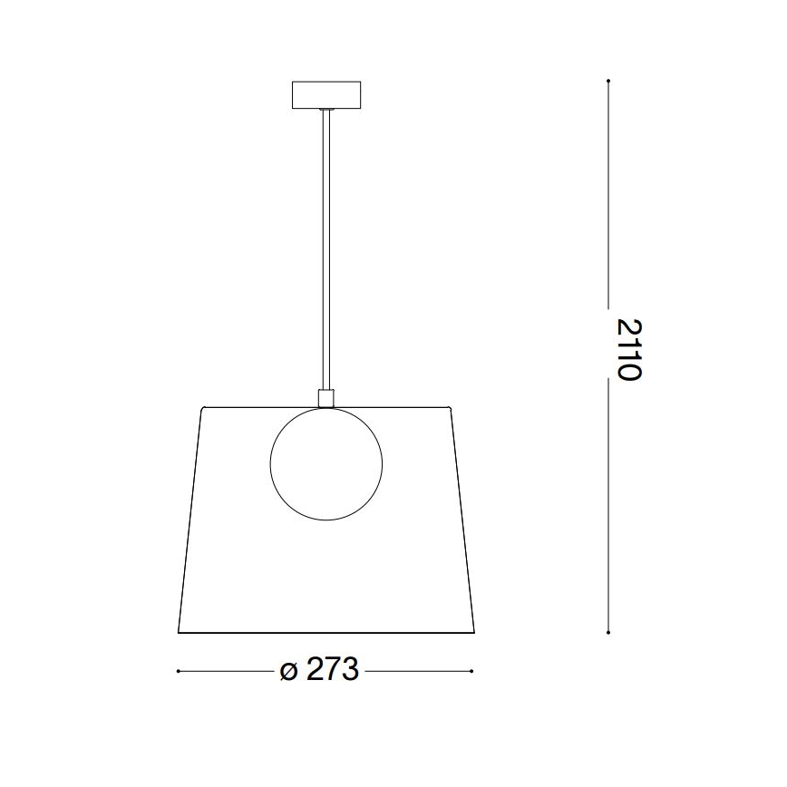 Ideal Lux - LED Lestenec na vrvici FADE 1xG9/3W/230V pr. 27,3 cm zlata/dimna