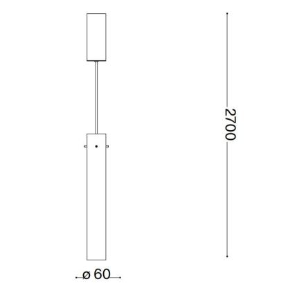 Ideal Lux - LED Lestenec na vrvici FLAM LED/10W/230V pr. 6 cm CRI 90 dimna