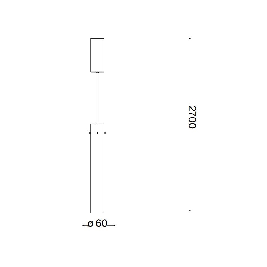 Ideal Lux - LED Lestenec na vrvici FLAM LED/10W/230V pr. 6 cm CRI 90 dimna