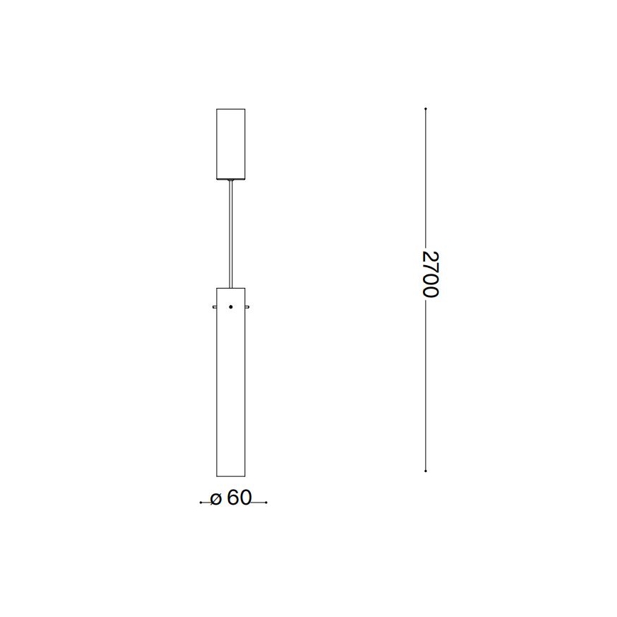 Ideal Lux - LED Lestenec na vrvici FLAM LED/10W/230V pr. 6 cm CRI 90 prozorna