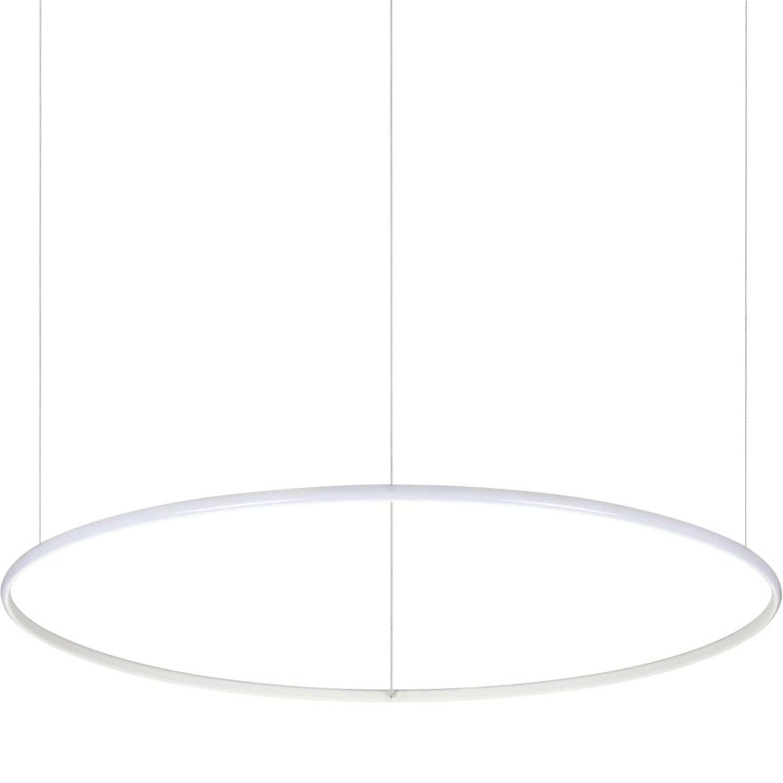 Ideal Lux - LED Lestenec na vrvici HULAHOOP LED/46W/230V 3000K pr. 100 cm CRI 90 bela