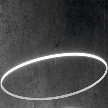 Ideal Lux - LED Lestenec na vrvici HULAHOOP LED/46W/230V 3000K pr. 100 cm CRI 90 bela
