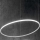 Ideal Lux - LED Lestenec na vrvici HULAHOOP LED/46W/230V 3000K pr. 100 cm CRI 90 bela