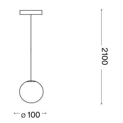 Ideal Lux - LED Lestenec na vrvici MAPA 1xG9/3W/230V pr. 10 cm bela
