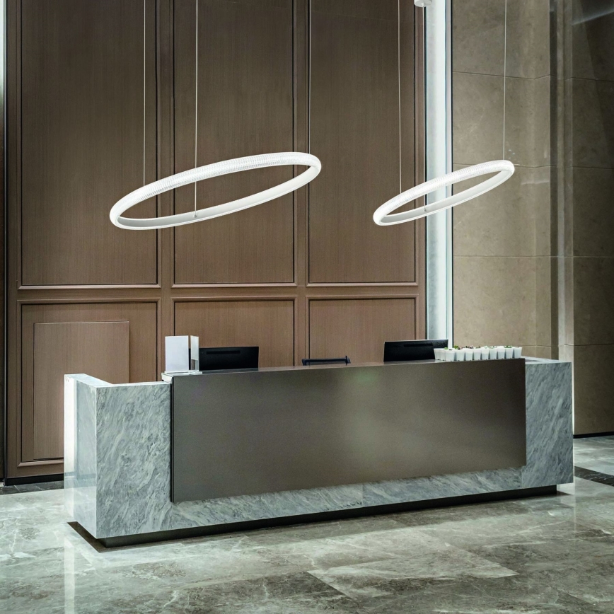 Ideal Lux - LED Lestenec na vrvici MIRACLE LED/37W/230V pr. 60 cm CRI 90 mat krom