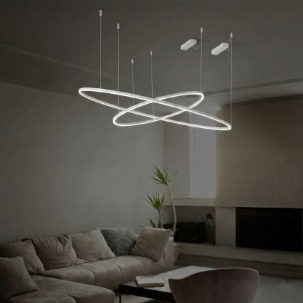 Ideal Lux - LED Lestenec na vrvici ORACLE LED/55W/230V 3000K pr. 90 cm bela
