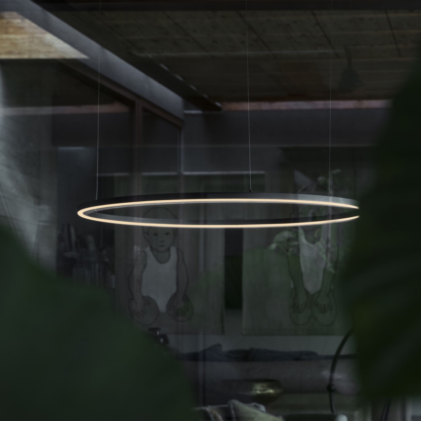 Ideal Lux - LED Lestenec na vrvici ORACLE LED/89W/230V 3000K pr. 150 cm črna