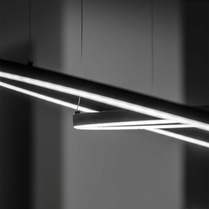 Ideal Lux - LED Lestenec na vrvici ORACLE LED/89W/230V 3000K pr. 150 cm črna