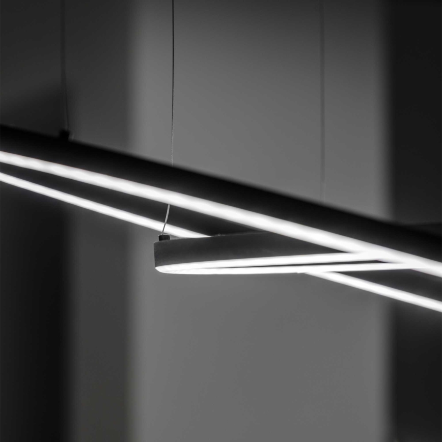 Ideal Lux - LED Lestenec na vrvici ORACLE LED/89W/230V 3000K pr. 150 cm črna