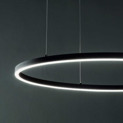 Ideal Lux - LED Lestenec na vrvici ORACLE LED/89W/230V 3000K pr. 150 cm črna