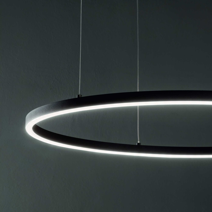 Ideal Lux - LED Lestenec na vrvici ORACLE LED/89W/230V 3000K pr. 150 cm črna