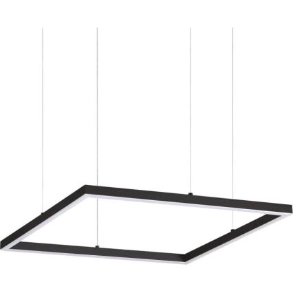 Ideal Lux - LED Lestenec na vrvici ORACLE SLIM LED/33W/230V 3000K 50x50 cm črna