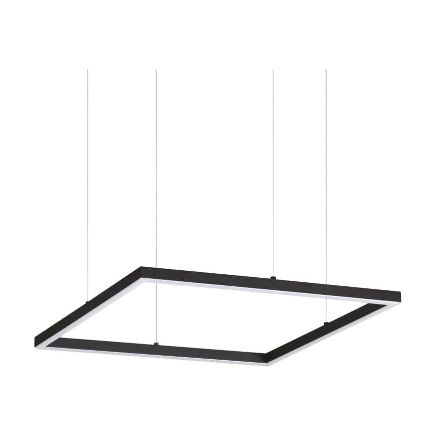 Ideal Lux - LED Lestenec na vrvici ORACLE SLIM LED/33W/230V 3000K 50x50 cm črna