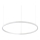 Ideal Lux - LED Lestenec na vrvici ORACLE SLIM LED/37W/230V 2700K pr. 70,5 cm bela