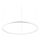 Ideal Lux - LED Lestenec na vrvici ORACLE SLIM LED/53W/230V 2700K pr. 90 cm bela