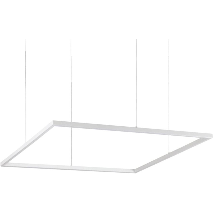 Ideal Lux - LED Lestenec na vrvici ORACLE SLIM LED/53W/230V 3000K 90x90 cm bela