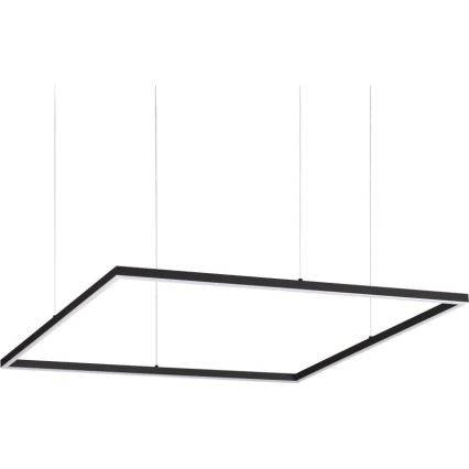 Ideal Lux - LED Lestenec na vrvici ORACLE SLIM LED/53W/230V 3000K 90x90 cm črna