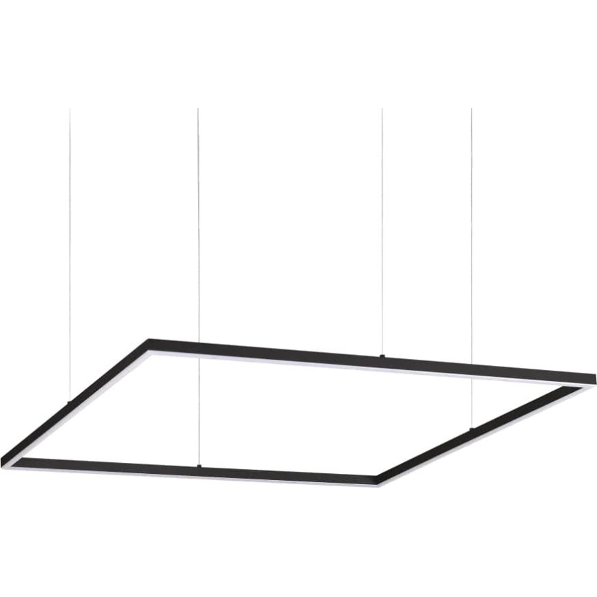 Ideal Lux - LED Lestenec na vrvici ORACLE SLIM LED/53W/230V 3000K 90x90 cm črna