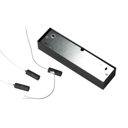 Ideal Lux - LED Lestenec na vrvici ORACLE SLIM LED/53W/230V 3000K 90x90 cm črna