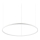Ideal Lux - LED Lestenec na vrvici ORACLE SLIM LED/55W/230V 4000K pr. 90 cm bela