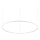 Ideal Lux - LED Lestenec na vrvici ORACLE SLIM LED/83W/230V 2700K pr. 150 cm bela