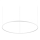 Ideal Lux - LED Lestenec na vrvici ORACLE SLIM LED/89W/230V 3000K pr. 150 cm bela