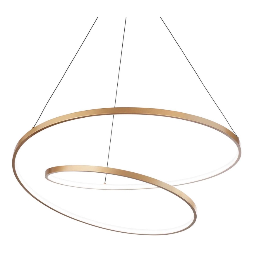 Ideal Lux - LED Lestenec na vrvici OZ LED/52W/230V pr. 80 cm CRI 90 zlata