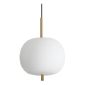 Ideal Lux - LED Lestenec na vrvici UMILE LED/20W/230V pr. 30 cm CRI 90 medenina/bela