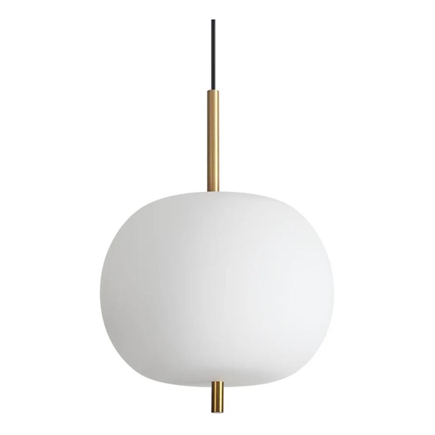 Ideal Lux - LED Lestenec na vrvici UMILE LED/20W/230V pr. 30 cm CRI 90 medenina/bela