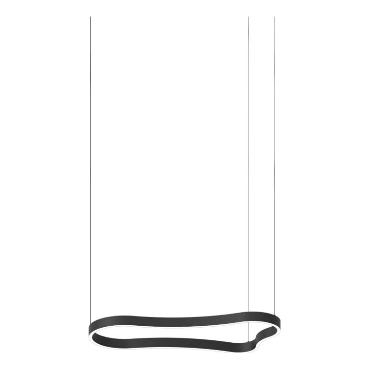 Ideal Lux - LED Lestenec na vrvici WAVES LED/37W/230V CRI 90 črna
