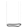 Ideal Lux - LED Lestenec na vrvici WAVES LED/37W/230V CRI 90 črna