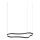 Ideal Lux - LED Lestenec na vrvici WAVES LED/45W/230V CRI 90 črna