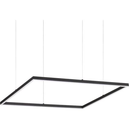 Ideal Lux - viseči LED lestenec na kablu ORACLE SLIM LED/44W/230V 3000K CRI 90 70x70 cm črna