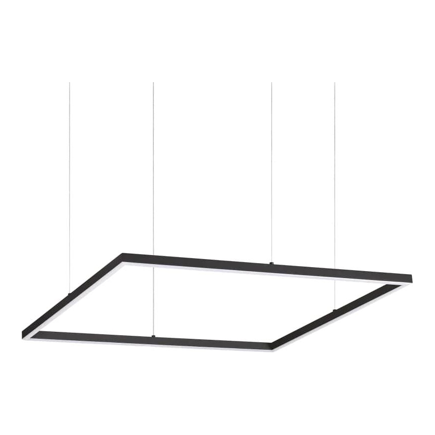 Ideal Lux - viseči LED lestenec na kablu ORACLE SLIM LED/44W/230V 3000K CRI 90 70x70 cm črna