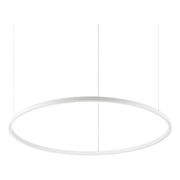 Ideal Lux - LED lestenec na žici ORACLE SLIM LED/53W/230V 2700K CRI 90 premer 90 cm bela