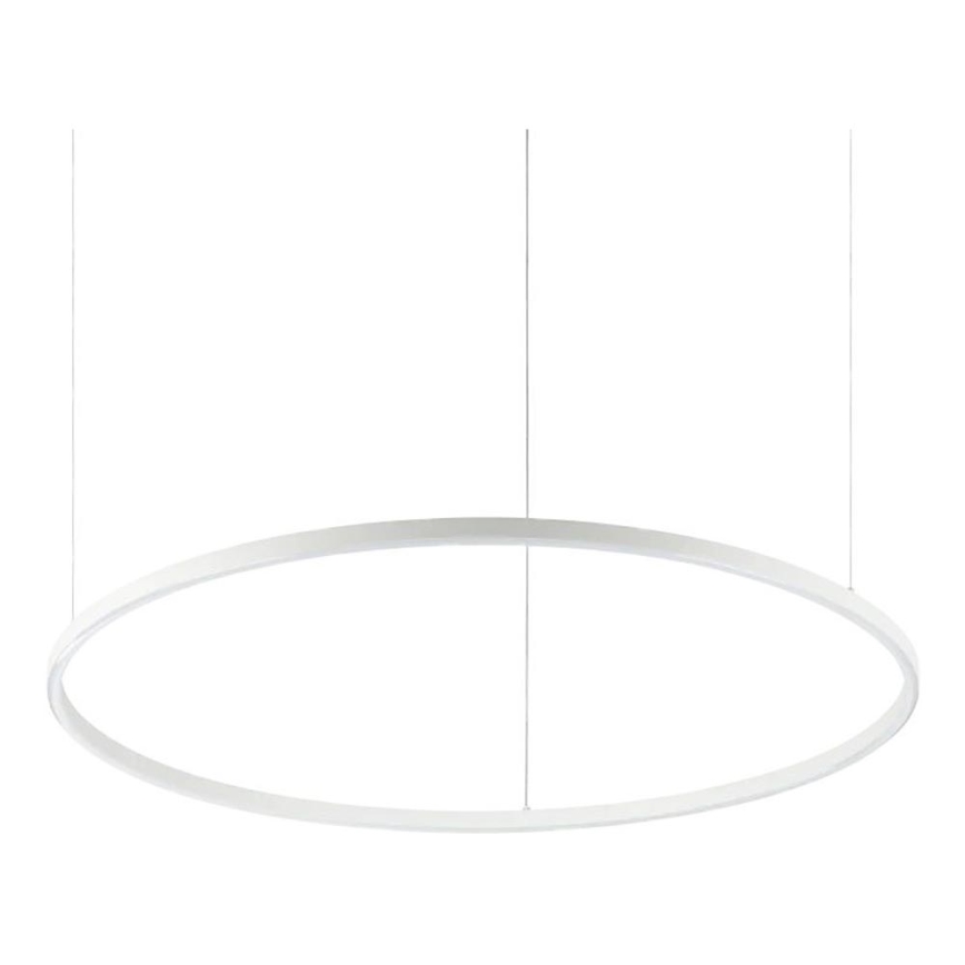 Ideal Lux - LED lestenec na žici ORACLE SLIM LED/53W/230V 2700K CRI 90 premer 90 cm bela