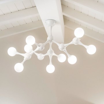 Ideal Lux - LED Lestenec NODINO 9xG9/3W/230V bela