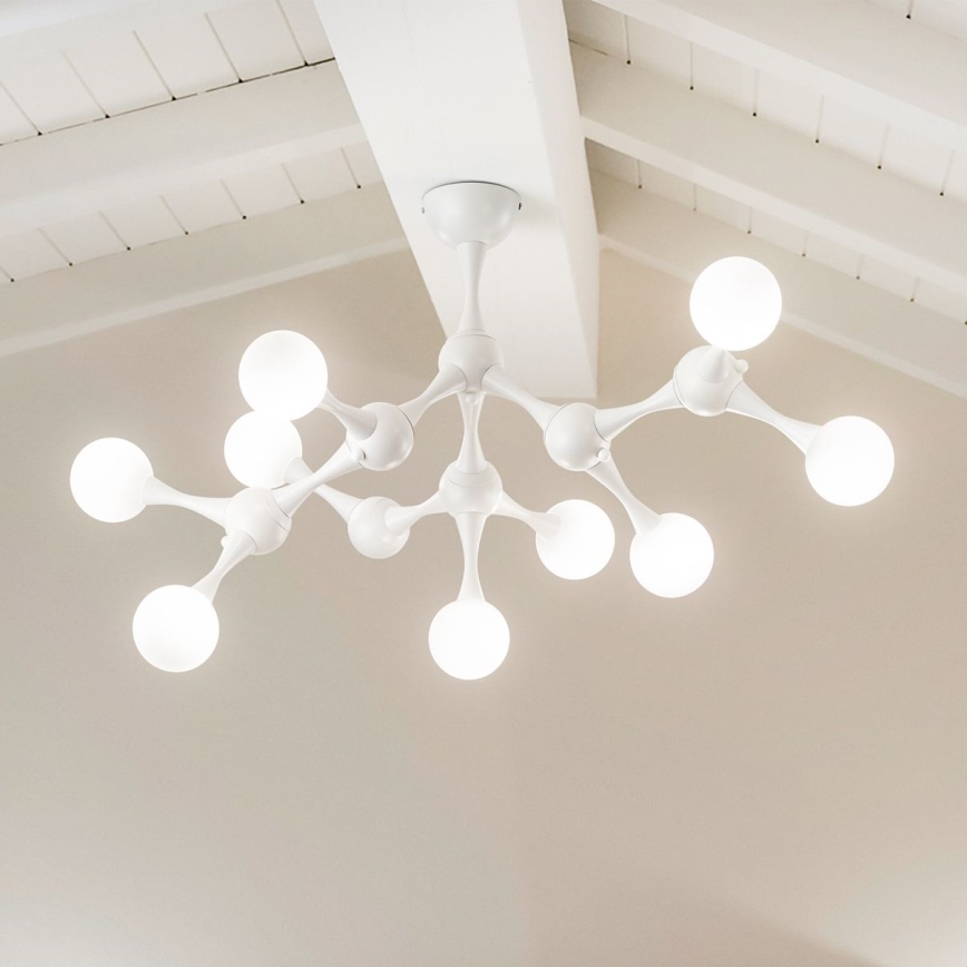 Ideal Lux - LED Lestenec NODINO 9xG9/3W/230V bela