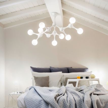 Ideal Lux - LED Lestenec NODINO 9xG9/3W/230V bela