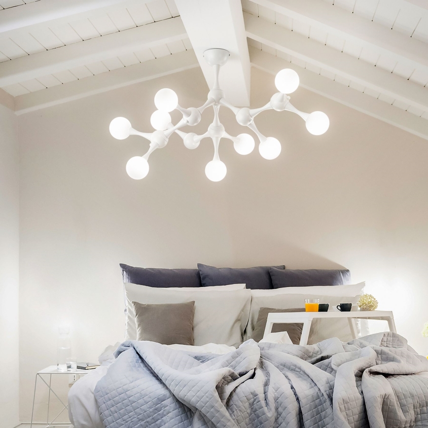 Ideal Lux - LED Lestenec NODINO 9xG9/3W/230V bela