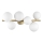 Ideal Lux - LED Lestenec PERLAGE 6xG9/3W/230V 49 cm zlata/bela