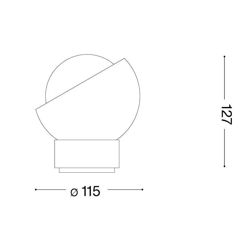 Ideal Lux - LED namizna svetilka BLOOM 1xG9/3W/230V črna