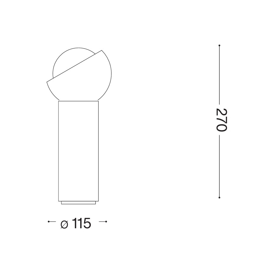 Ideal Lux - LED namizna svetilka BLOOM 1xG9/3W/230V zlata/dimna bež