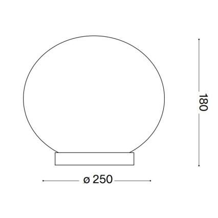 Ideal Lux - LED Namizna svetilka CANDY 1xG9/3W/230V pr. 25 cm bela