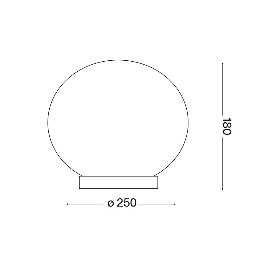 Ideal Lux - LED Namizna svetilka CANDY 1xG9/3W/230V pr. 25 cm bela